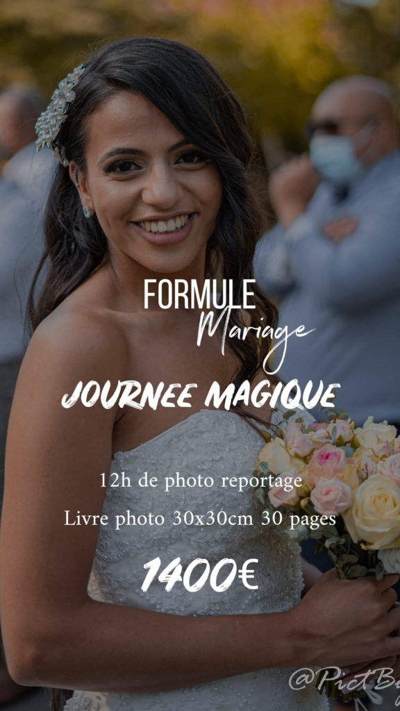 Tarifs photographe mariage angers